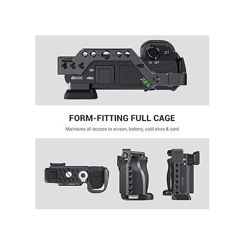  SMALLRIG Cage for Sony Alpha A6600/ILCE 6600 Mirrorless Camera with Cold Shoe Mounts - CCS2493