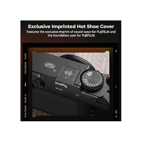  SmallRig Thumb Grip with Hot Shoe Cover for FUJIFILM X100VI / X100V (Black) - 4559
