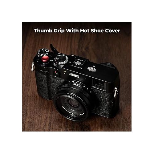  SmallRig Thumb Grip with Hot Shoe Cover for FUJIFILM X100VI / X100V (Black) - 4559