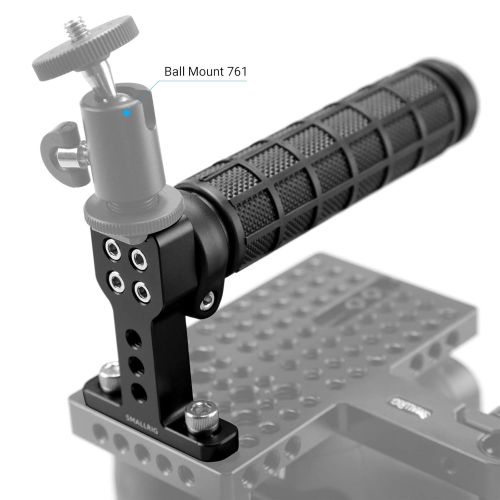  SMALLRIG Camera Top Handle Grip with Top Cold Shoe Base for DSLR Camera Cage Video Camcorder Rig, Rubber - 1446