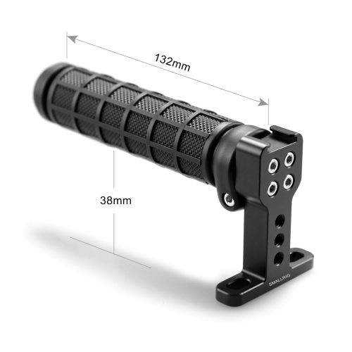  SMALLRIG Camera Top Handle Grip with Top Cold Shoe Base for DSLR Camera Cage Video Camcorder Rig, Rubber - 1446