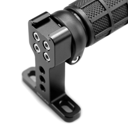  SMALLRIG Camera Top Handle Grip with Top Cold Shoe Base for DSLR Camera Cage Video Camcorder Rig, Rubber - 1446