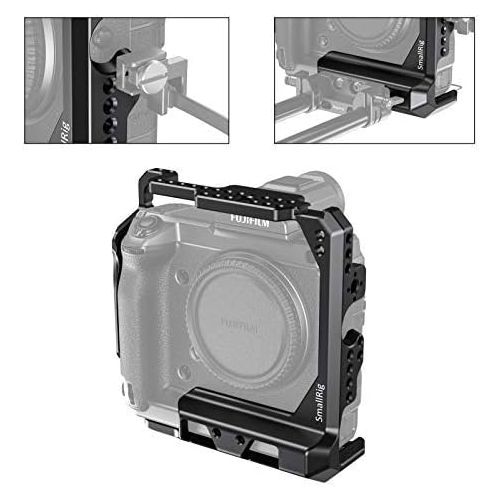  SMALLRIG Cage for Fujifilm GFX 100 with Cold Shoe and Strap Slot CCF2370