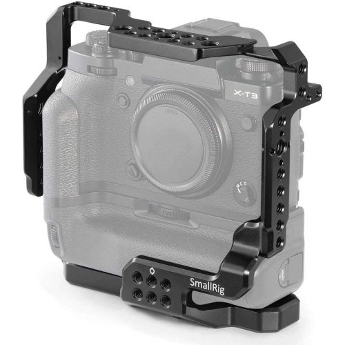  SmallRig X-T3 Cage for Fujifilm X-T3 with Battery Grip, Cage with 2 Fixing Points for Fujifilm X-T3 2229