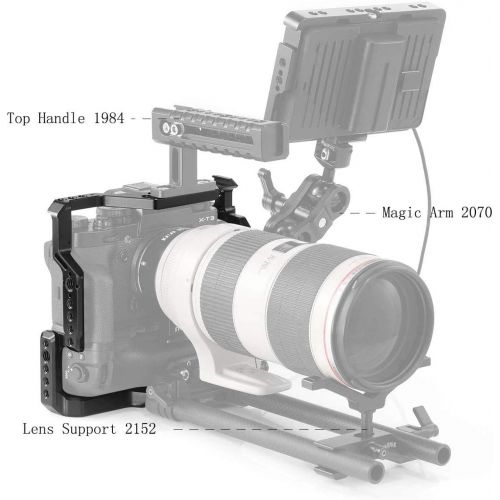  SmallRig X-T3 Cage for Fujifilm X-T3 with Battery Grip, Cage with 2 Fixing Points for Fujifilm X-T3 2229