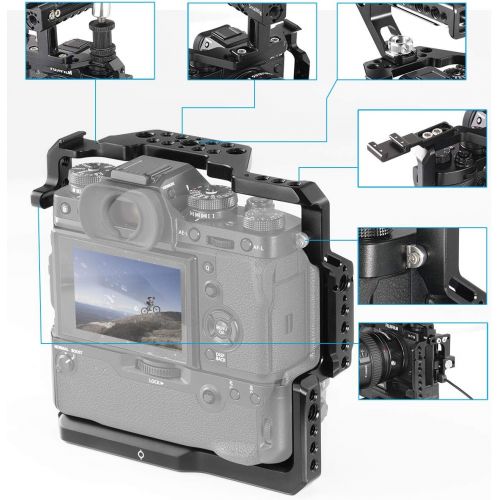  SmallRig X-T3 Cage for Fujifilm X-T3 with Battery Grip, Cage with 2 Fixing Points for Fujifilm X-T3 2229