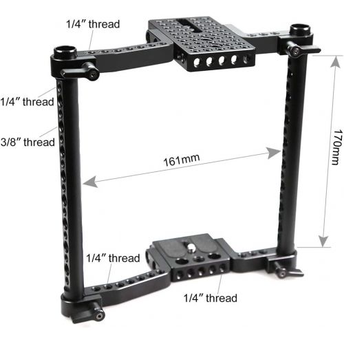  SMALLRIG Professional Camera Cage for Canon, for Nikon, for Sony, for Panasonic GH3/GH4 with Battery Grip-1750