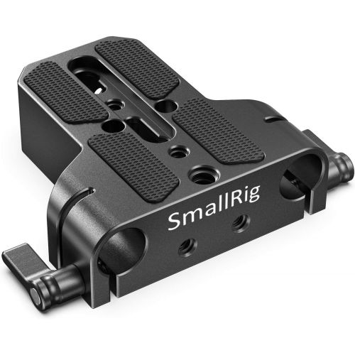  SMALLRIG Camera Base Plate with Rod Rail Clamp for Sony A6500 A6600, for Panasonic GH5, Sony A7 Series, etc, Both for Cameras & Cages -1674