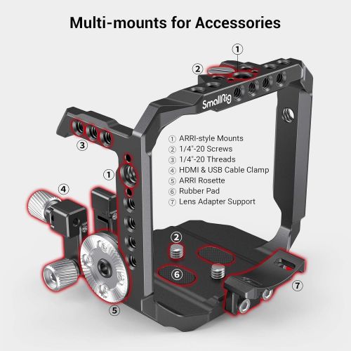  SmallRig Cage for Panasonic LUMIX BGH1 Cinema 4K Camera 3024