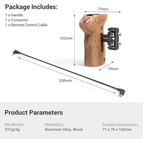  SmallRig Side Handle with Remote Trigger for Panasonic and for Fujifilm Mirrorless Cameras 2934