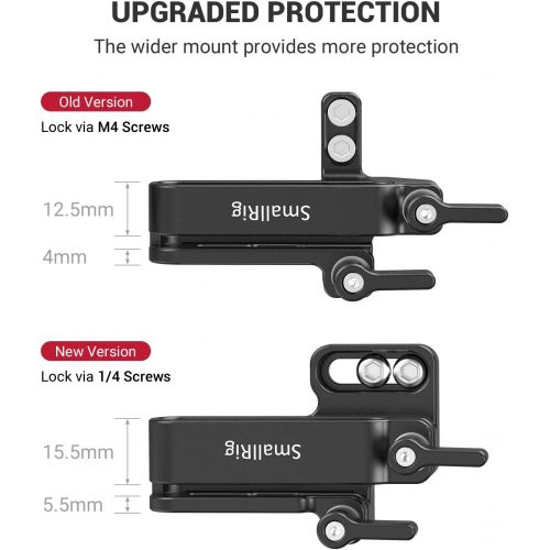  SMALLRIG Mount Bracket SSD Holder for Samsung T5 SSD with 1/4”-20 Threads, Compatible with SMALLRIG Cage for BMPCC 4K & 6K and Z CAM (New Version) ? 2245B