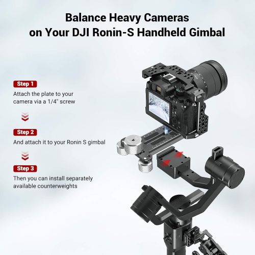  SMALLRIG Counterweight Mounting Dovetail Plate for DJI Ronin S Gimbal - BSS2308