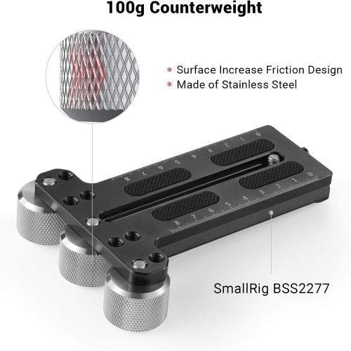  SMALLRIG Removable Counterweight 100g for DJI Ronin S / Ronin RS 2 / Ronin-SC / Ronin RSC 2 and Zhiyun Gimbal Stabilizers ? 2284