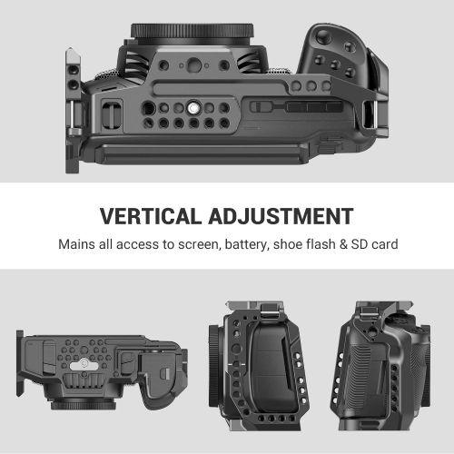  SMALLRIG BMPCC 4K & 6K Cage and Top Handle Grip Cheese Handle, for Blackmagic Design Pocket Cinema Camera 4K & 6K w/Cold Shoe, NATO Rail