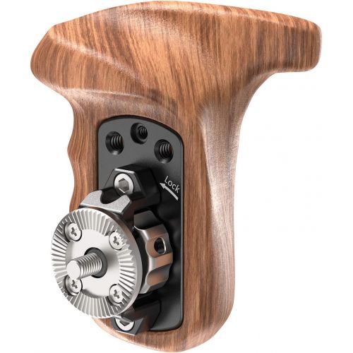  SMALLRIG Right Side Rosette Wooden Handle for Shoulder Mount Support Rig, Right Hand - 1941