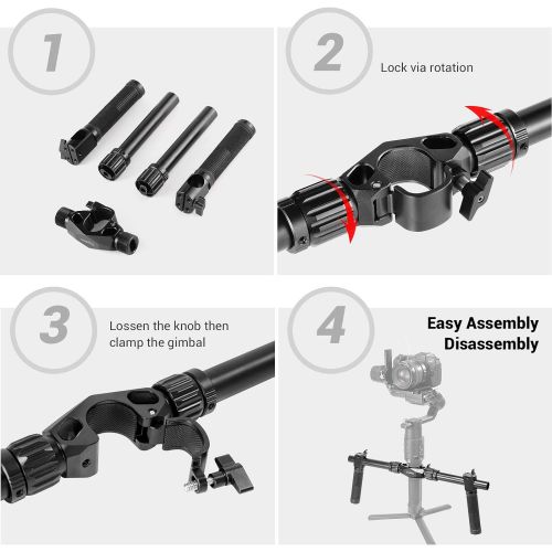  SMALLRIG Ronin S Dual Handle Handgrip for DJI Ronin S and Ronin SC Handheld Gimbal - BSS2250