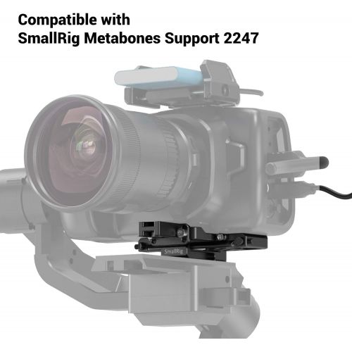  SMALLRIG Offset Plate Kit for BMPCC 4K and 6K Compatible with DJI Ronin S Zhiyun Crane 2 Moza Air 2 - BSS2403