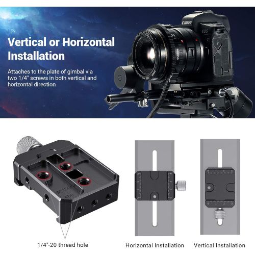  SmallRig DSLR and Mirrorless Quick Release Clamp for Arca-Type Standard Compatible with DJI Ronin S/SC ZHIYUN Crane Series Weebill S Gimbal - DBC2506