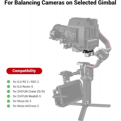  SMALLRIG Counterweight Kit Compatible with DJI RS2/RSC2 and Zhiyun Crane 2S/3S/Weebill S and Moza Air 2/AirCross 2 Gimbal Stabilizers - 3125