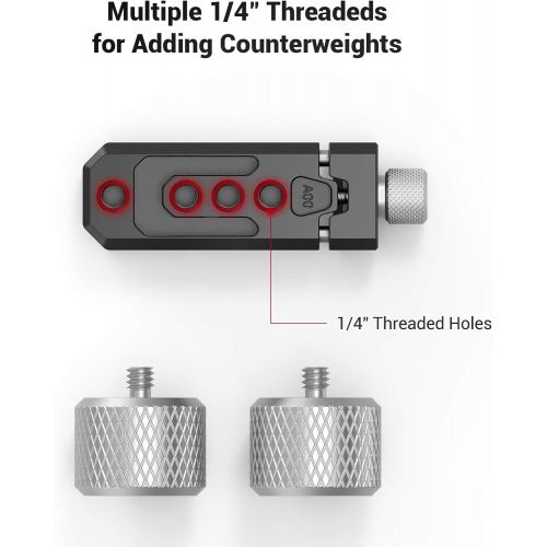  SMALLRIG Counterweight Kit Compatible with DJI RS2/RSC2 and Zhiyun Crane 2S/3S/Weebill S and Moza Air 2/AirCross 2 Gimbal Stabilizers - 3125