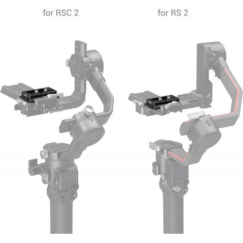  SMALLRIG Quick Release Plate for Arca-Type Standard Compatible with DJI RS 2 and RSC 2 (RS2 / RSC2) Gimbal - 3154