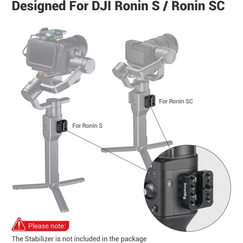  SMALLRIG Monitor Mount Holder for DJI Ronin S & Ronin SC Gimbal Accessories Mounting Plate, w/ 1/4” Thread 3/8” Locating Hole NATO Rail for Magic Arm Handle - 2214