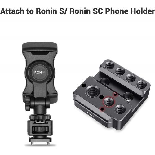  SMALLRIG Monitor Mount Holder for DJI Ronin S & Ronin SC Gimbal Accessories Mounting Plate, w/ 1/4” Thread 3/8” Locating Hole NATO Rail for Magic Arm Handle - 2214