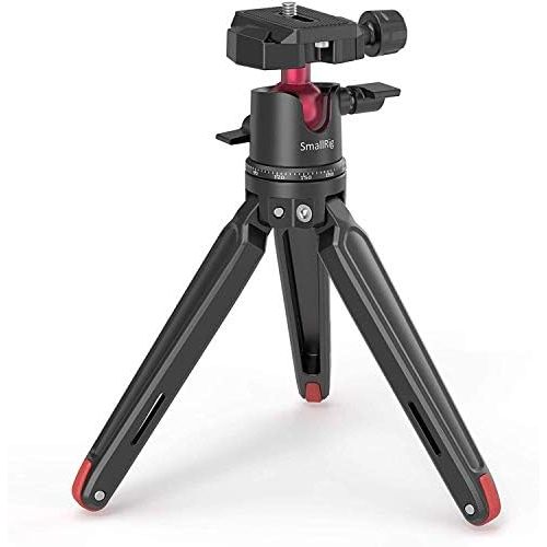  SmallRig Mini Tripod for Camera, Updated Desktop Tabletop Tripod with Arca-Type Compatible QR Plate, 360° Ball Head and 1/4 Screws Portable for Compact Cameras DSLRs, Phone, Gopro