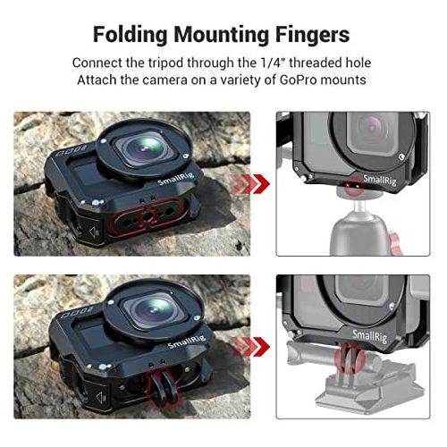  SmallRig Vlogging Cage and Mic Adapter Holder for GoPro HERO8 Black CVG2678