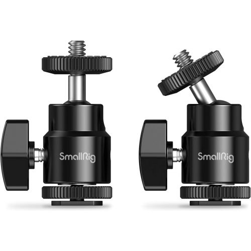  SMALLRIG 1/4 Camera Hot Shoe Mount with Additional 1/4 Screw (2pcs Pack) - 2059