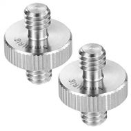 SmallRig 1/4 to 1/4 Male Threaded Screw Adapter Double Head Stud for Camera Cage Monitor LED Microphone, Pack of 2-828