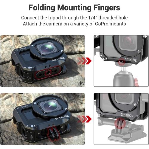  SmallRig Vlogging Cage and Mic Adapter Holder for GoPro HERO8 Black CVG2678