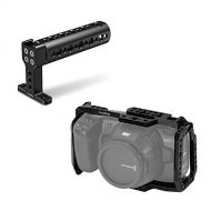 SMALLRIG BMPCC 4K & 6K Cage and Top Handle Grip Cheese Handle, for Blackmagic Design Pocket Cinema Camera 4K & 6K w/Cold Shoe, NATO Rail