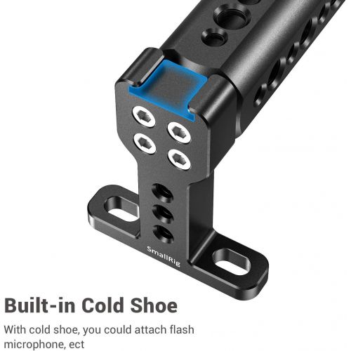  SMALLRIG BMPCC 4K & 6K Cage and Top Handle Grip Cheese Handle, for Blackmagic Design Pocket Cinema Camera 4K & 6K w/Cold Shoe, NATO Rail