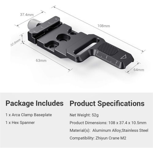  SmallRig Quick Release Clamp for Arca for Zhiyun Crane M2 DPC2508