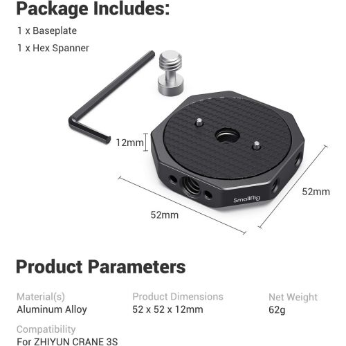  SmallRig Baseplate for ZHIYUN Crane 3S Handheld Stabilizer 2855