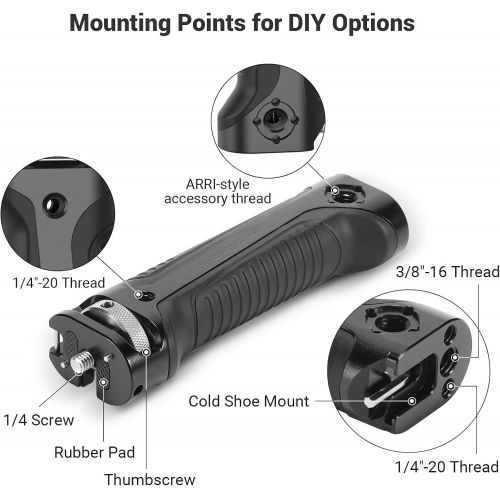  SmallRig Handle Grip Handgrip for Zhiyun-Tech WEEBILL-S Gimbal with Cold Shoe Mount Built-in Wrench, Multiple Threaded Holes - BSS2636