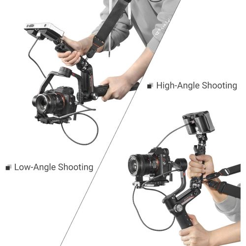  SmallRig Handle Grip Handgrip for Zhiyun-Tech WEEBILL-S Gimbal with Cold Shoe Mount Built-in Wrench, Multiple Threaded Holes - BSS2636