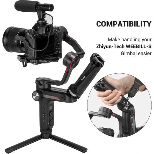  SmallRig Handle Grip Handgrip for Zhiyun-Tech WEEBILL-S Gimbal with Cold Shoe Mount Built-in Wrench, Multiple Threaded Holes - BSS2636