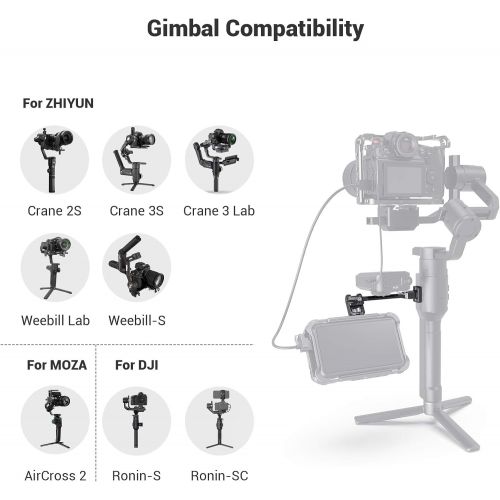  [아마존베스트]SMALLRIG Adjustable Camera Monitor Mount for DJI Ronin-S/Ronin-SC & ZHIYUN Crane 2S/Crane 3/3S/WEEBILL-S & MOZA AirCross 2 Gimbals - 2889