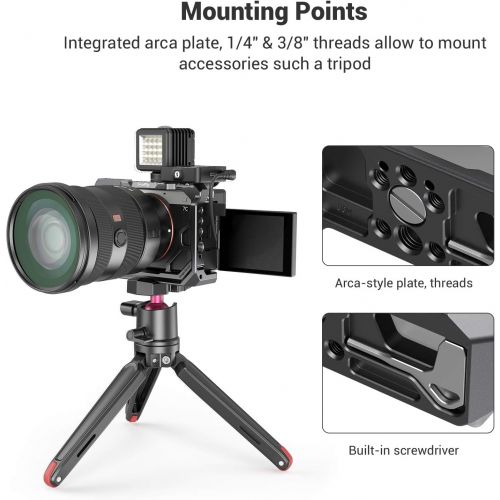  [아마존베스트]SMALLRIG Camera Cage for Sony Alpha 7C A7C (ILCE7C) Camera - 3081