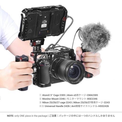  [아마존베스트]SMALLRIG Aluminum Arri-Type Locating Side Handle HSS2426