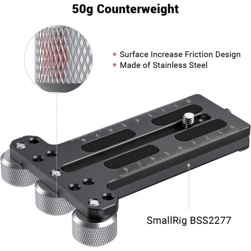  [아마존베스트]SMALLRIG Removable Counterweight 50g for DJI Ronin S/Ronin RS 2 / Ronin-SC/Ronin RSC 2 and Zhiyun Gimbal Stabilizers  AAW2459
