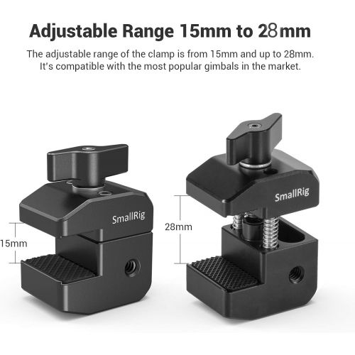  [아마존베스트]SMALLRIG Counterweight & Mounting Clamp Kit for DJI Ronin-S/Ronin-SC and Zhiyun Weebill/Crane Series Gimbals BSS2465