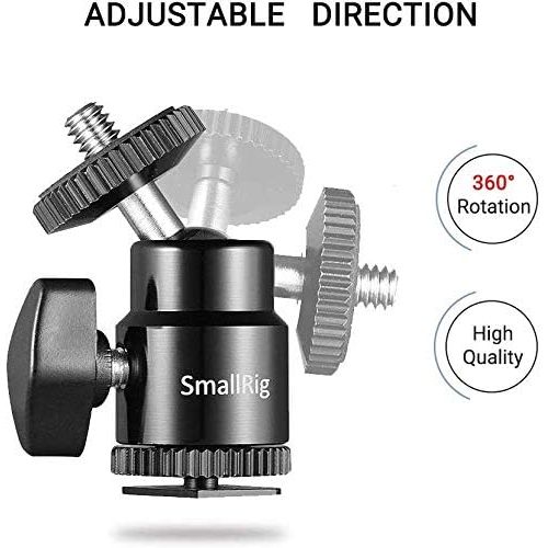  [아마존베스트]SMALLRIG DSLR Rigs New 1/4 Camera Hot Shoe Mount with Additional 1/4 Screw