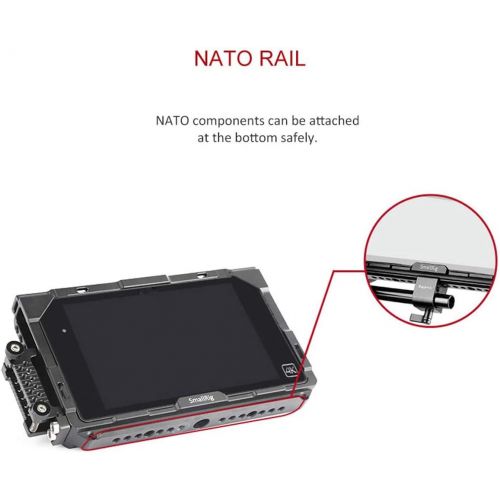  SmallRig SMALLRIG Video Assist Cage wHDMI Lock NATO Rail for Atomos Shogun and Ninja Assassin 7¡± Monitor