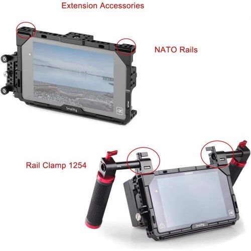  SmallRig SMALLRIG Video Assist Cage wHDMI Lock NATO Rail for Atomos Shogun and Ninja Assassin 7¡± Monitor