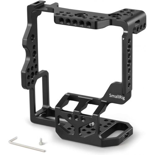  SmallRig SMALLRIG Camera Cage for Sony A7R IIIA7 III with VG-C3EM Vertical Battery Grip wCold Shoe, NATO Rail and 38 Locating Holes for ARRI Standard - 2176