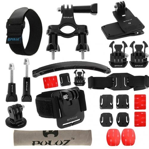  SMARDY 24 in 1 Fahrradzubehoer Kit fuer Gopro Hero 5 | 4 | 3+ | 3 | 2 HD | Xiaoyi - Befestigungszubehoer