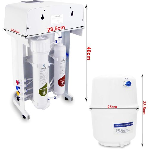  [아마존베스트]Smardy PRO 190 Quick Change Reverse Osmosis Water Filter 5 Stage - Quick Change Filter